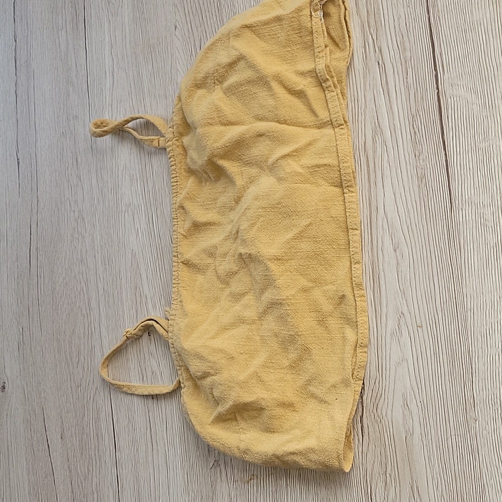 Yellow crop top